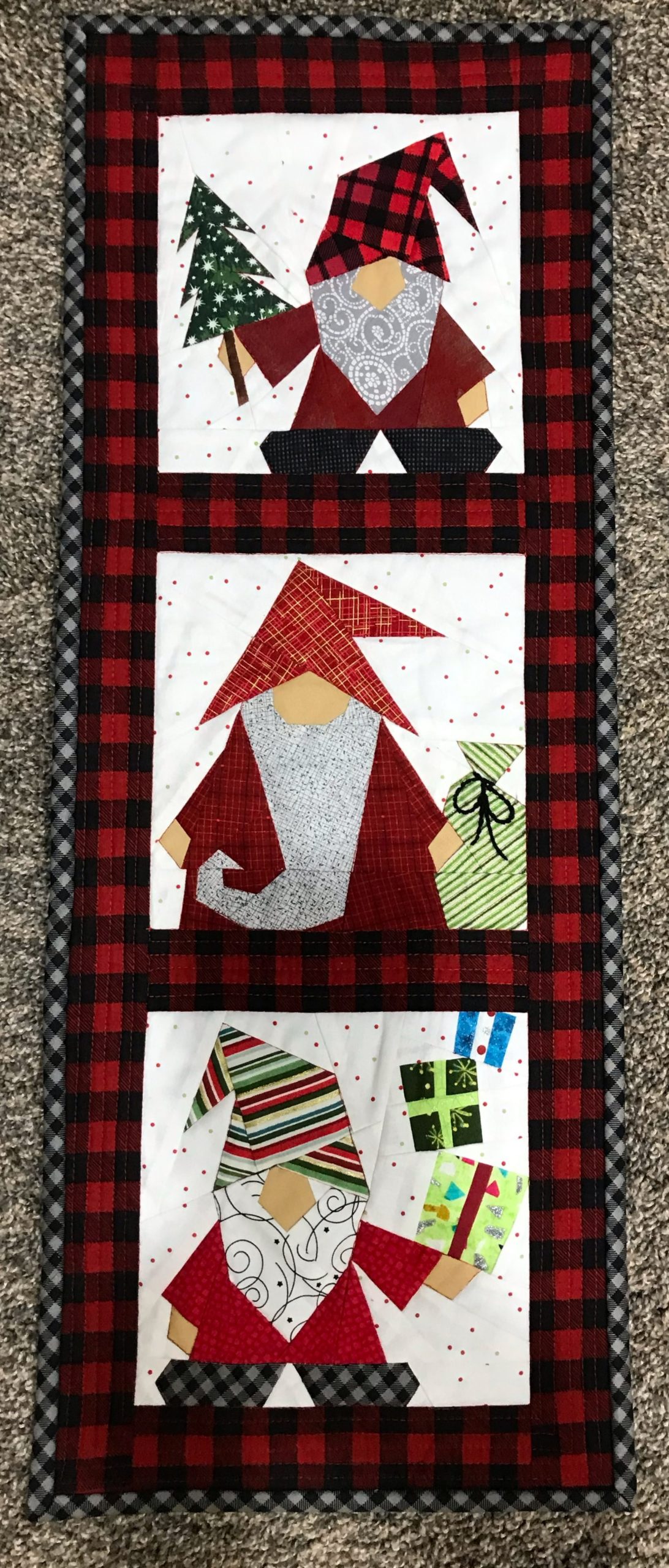 paper pieced snowman