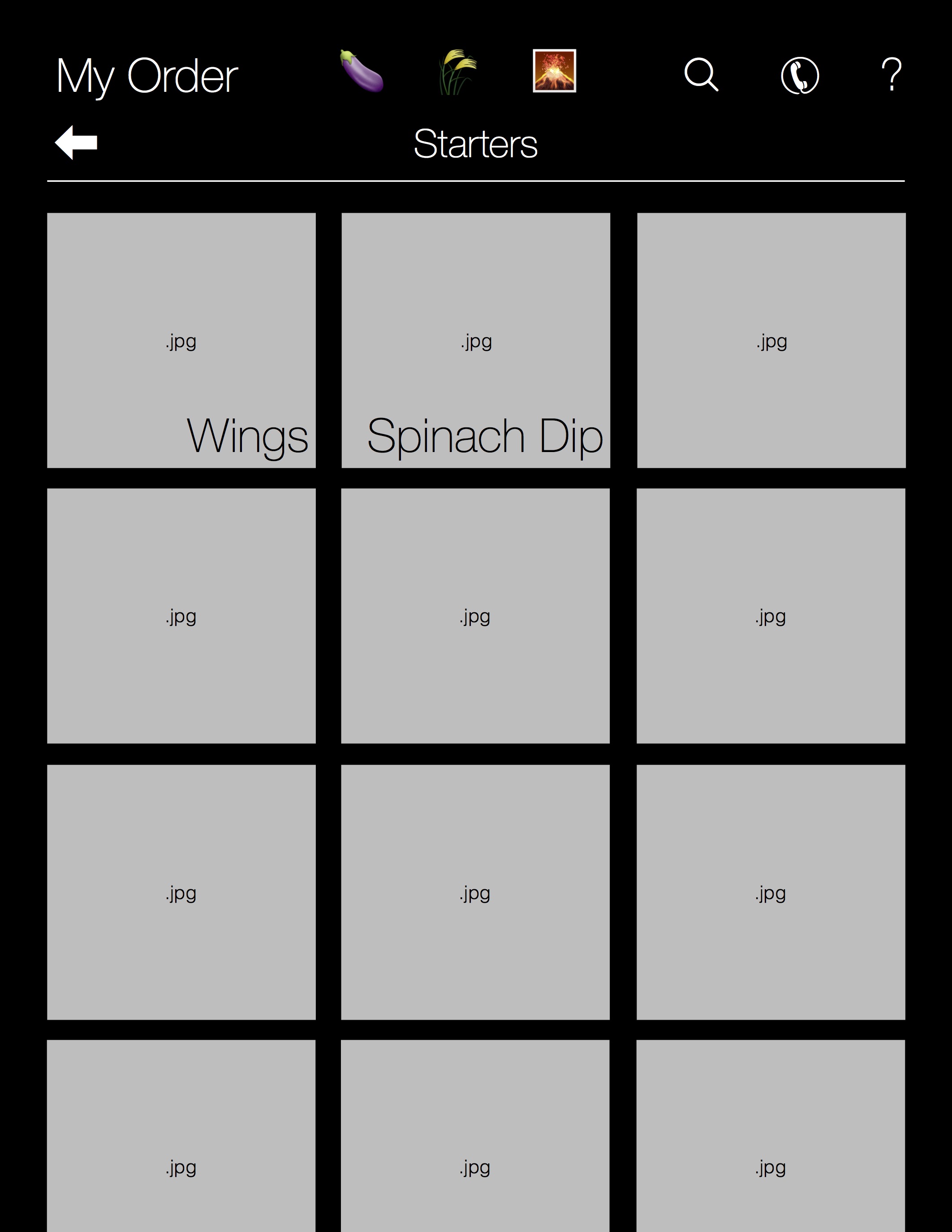 Other tile layouts could be used as well.