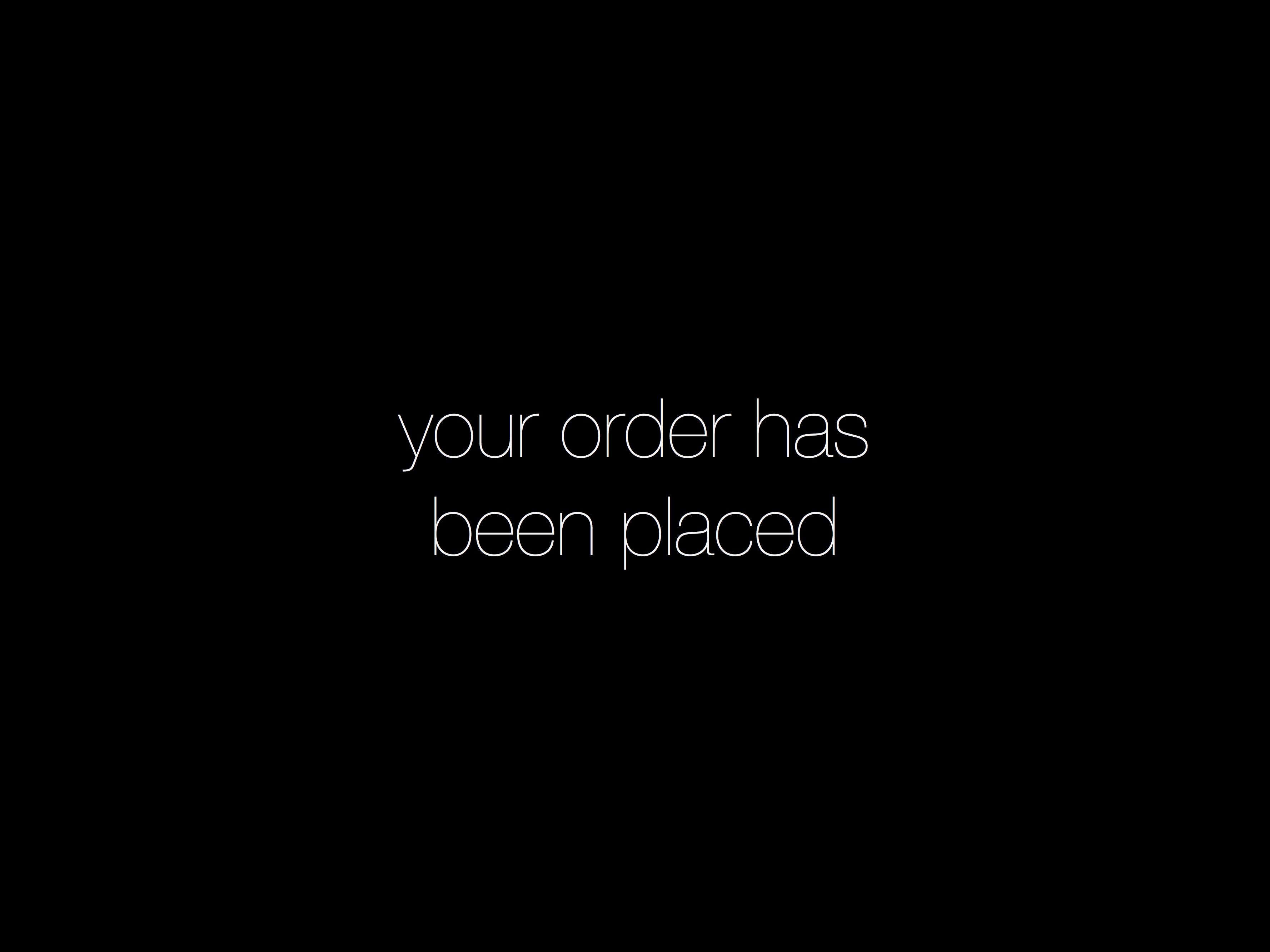 Order Placed Page