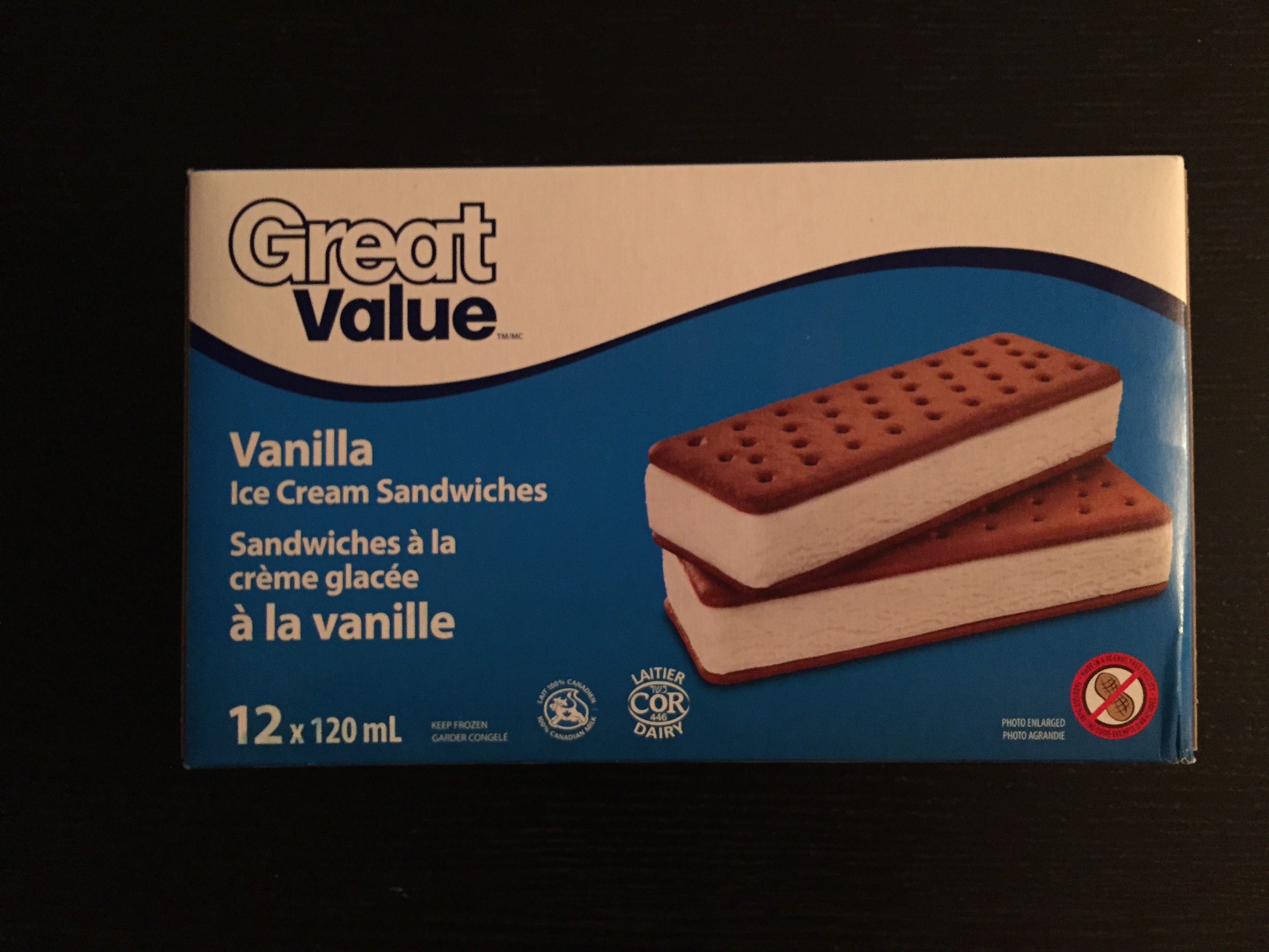 Great Value Vanilla Ice Cream Sandwiches from Walmart were the perfect fit for the project.