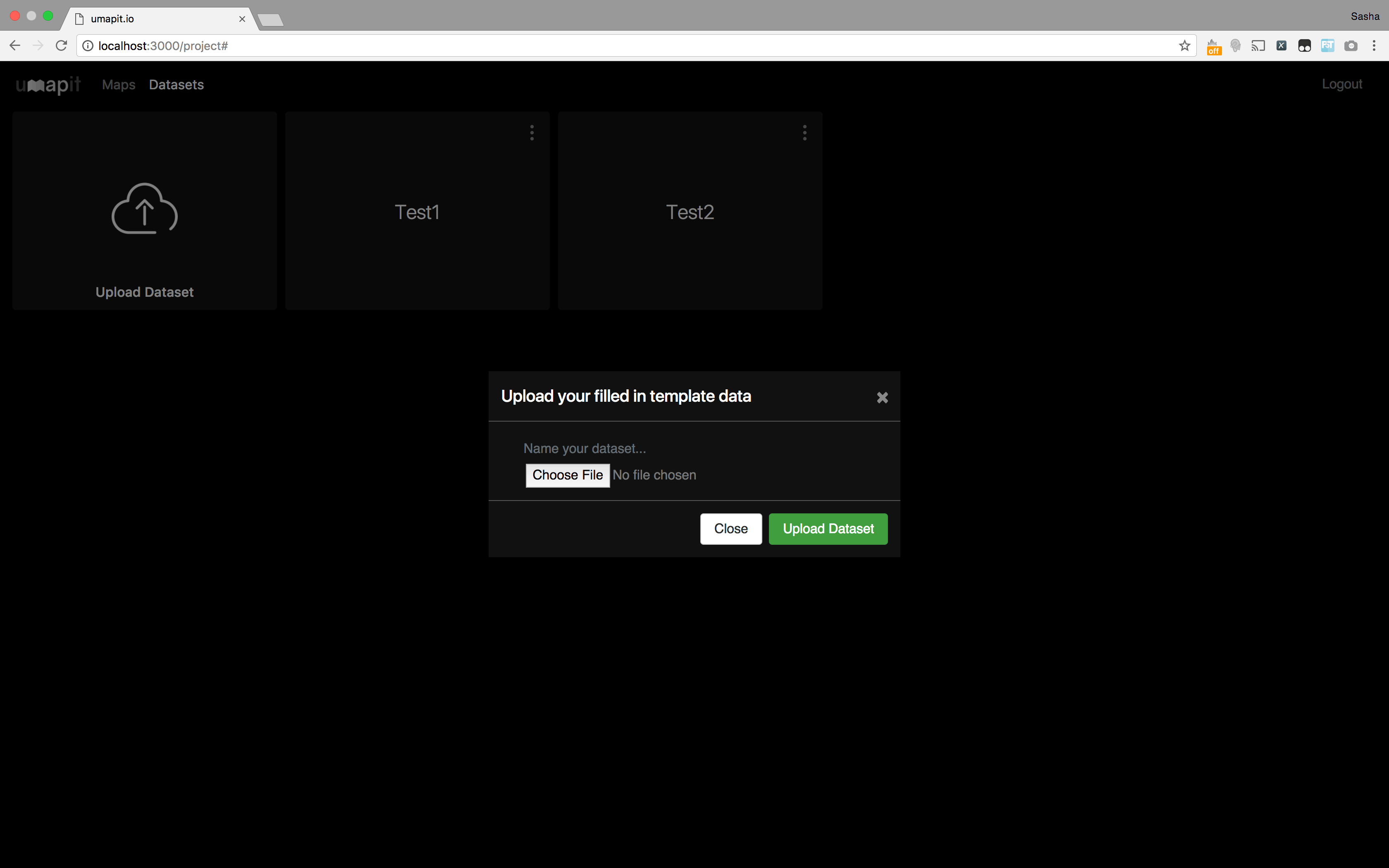 Uploading a Dataset 2