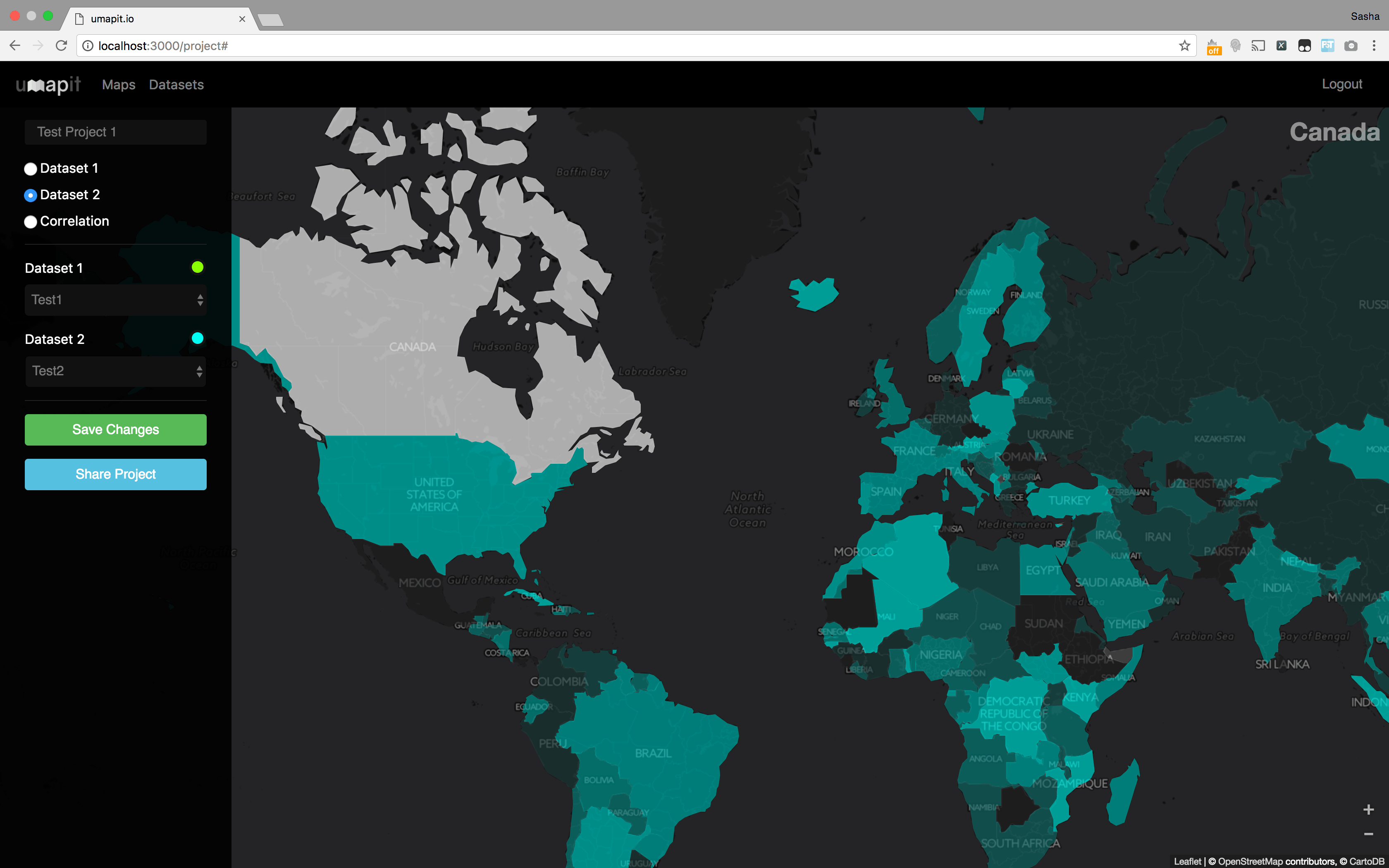 Main Map View