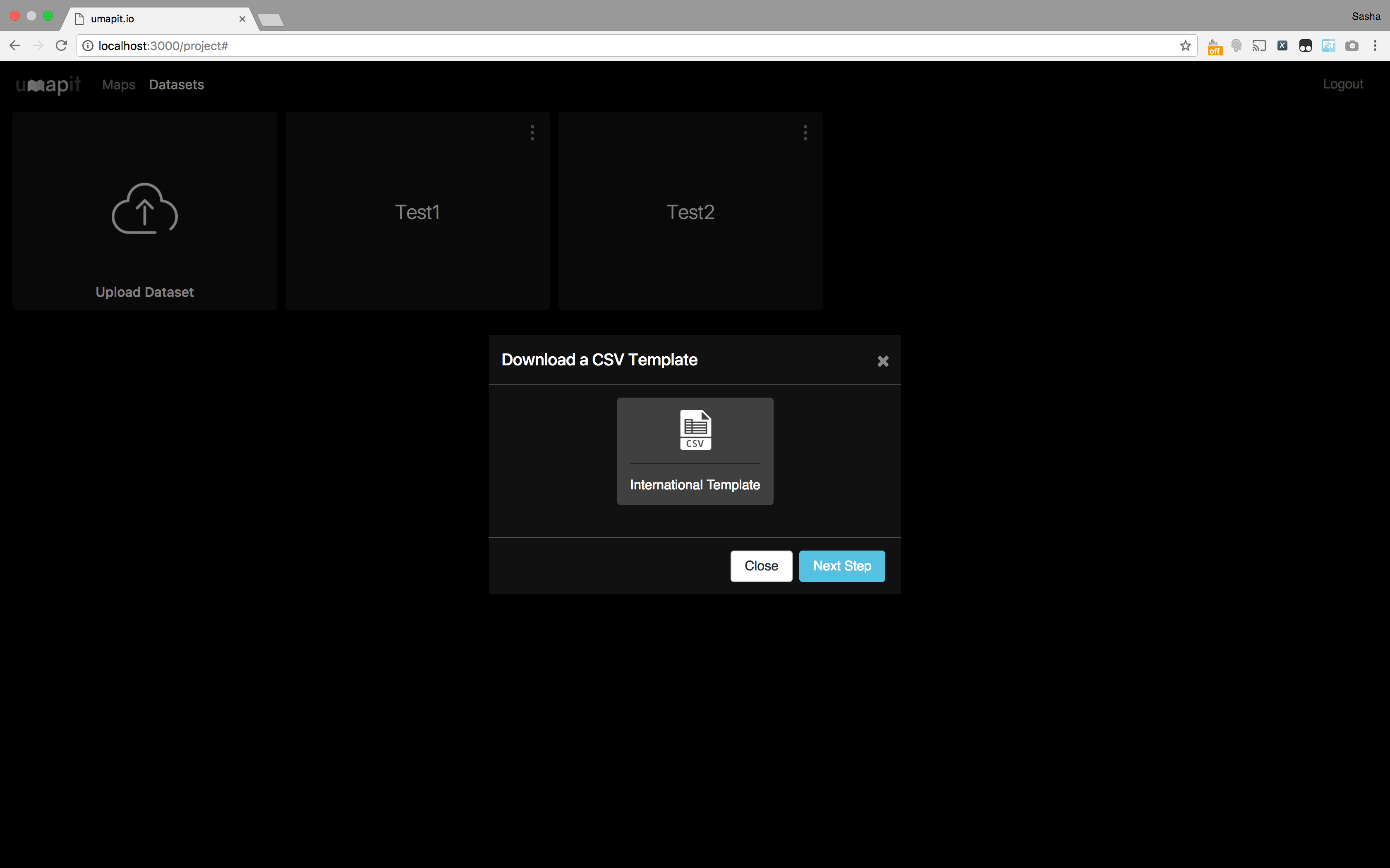 Uploading a Dataset