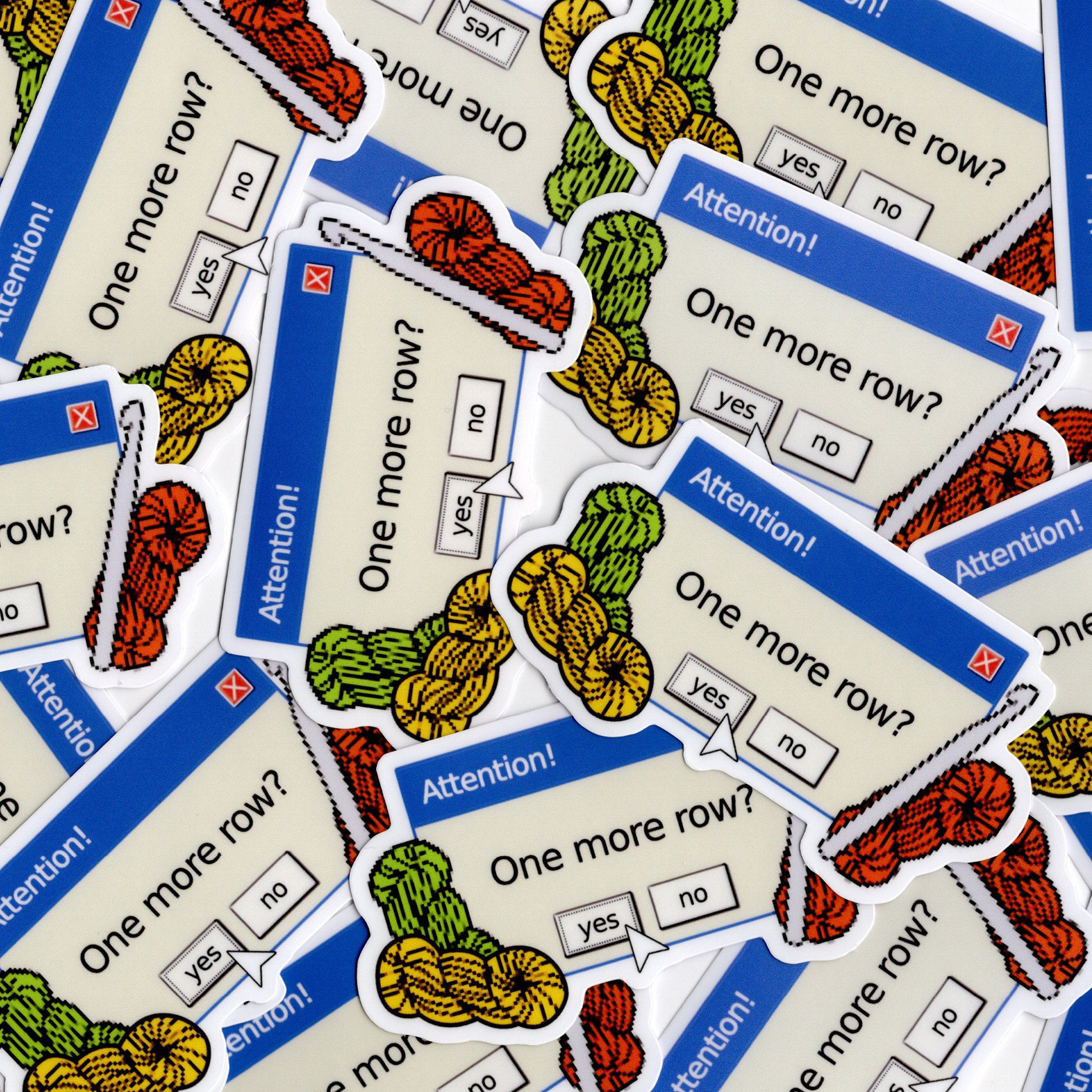 One More Row? Vinyl Sticker