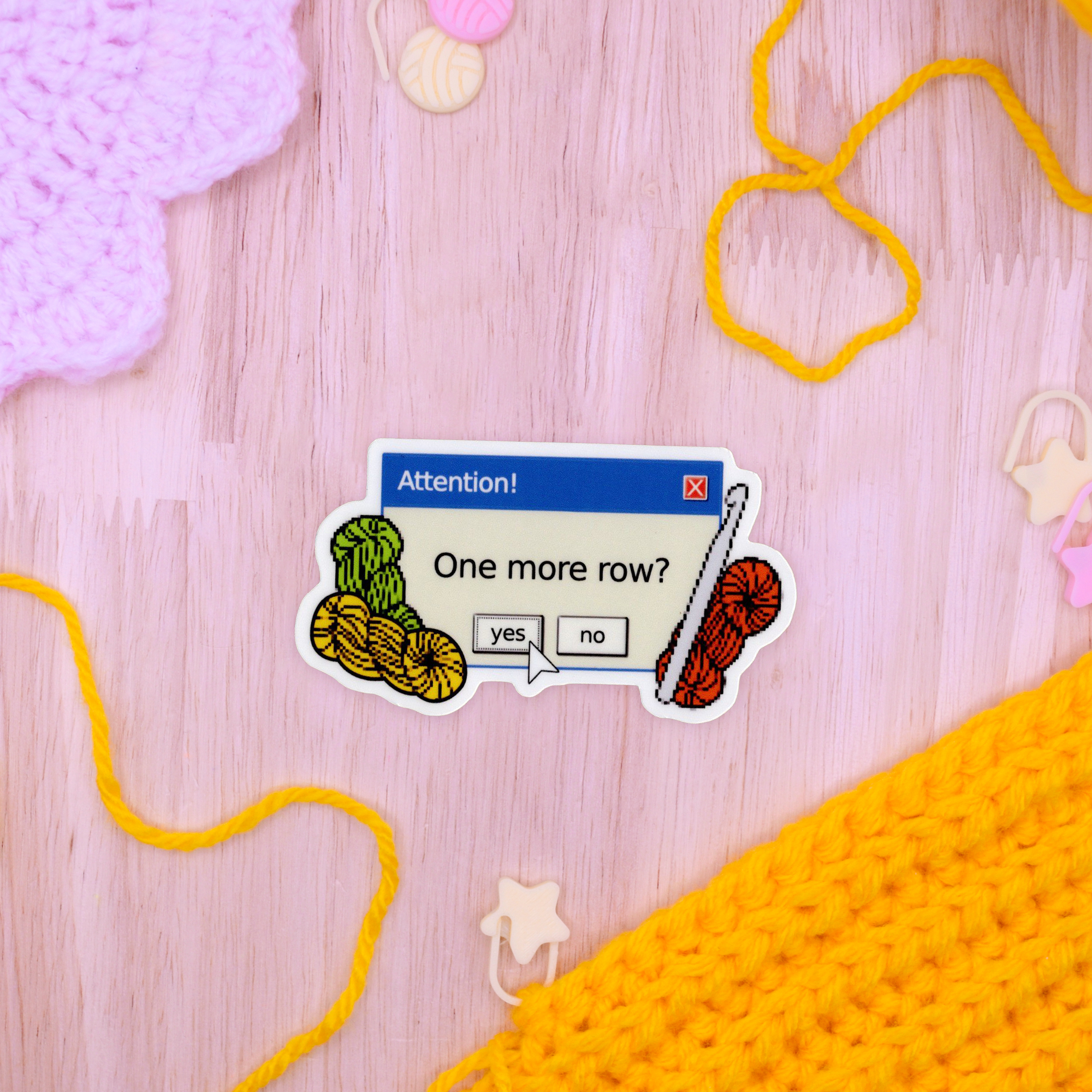 One More Row? Vinyl Sticker