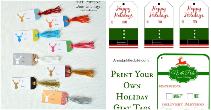 25 printable christmas gift name tags