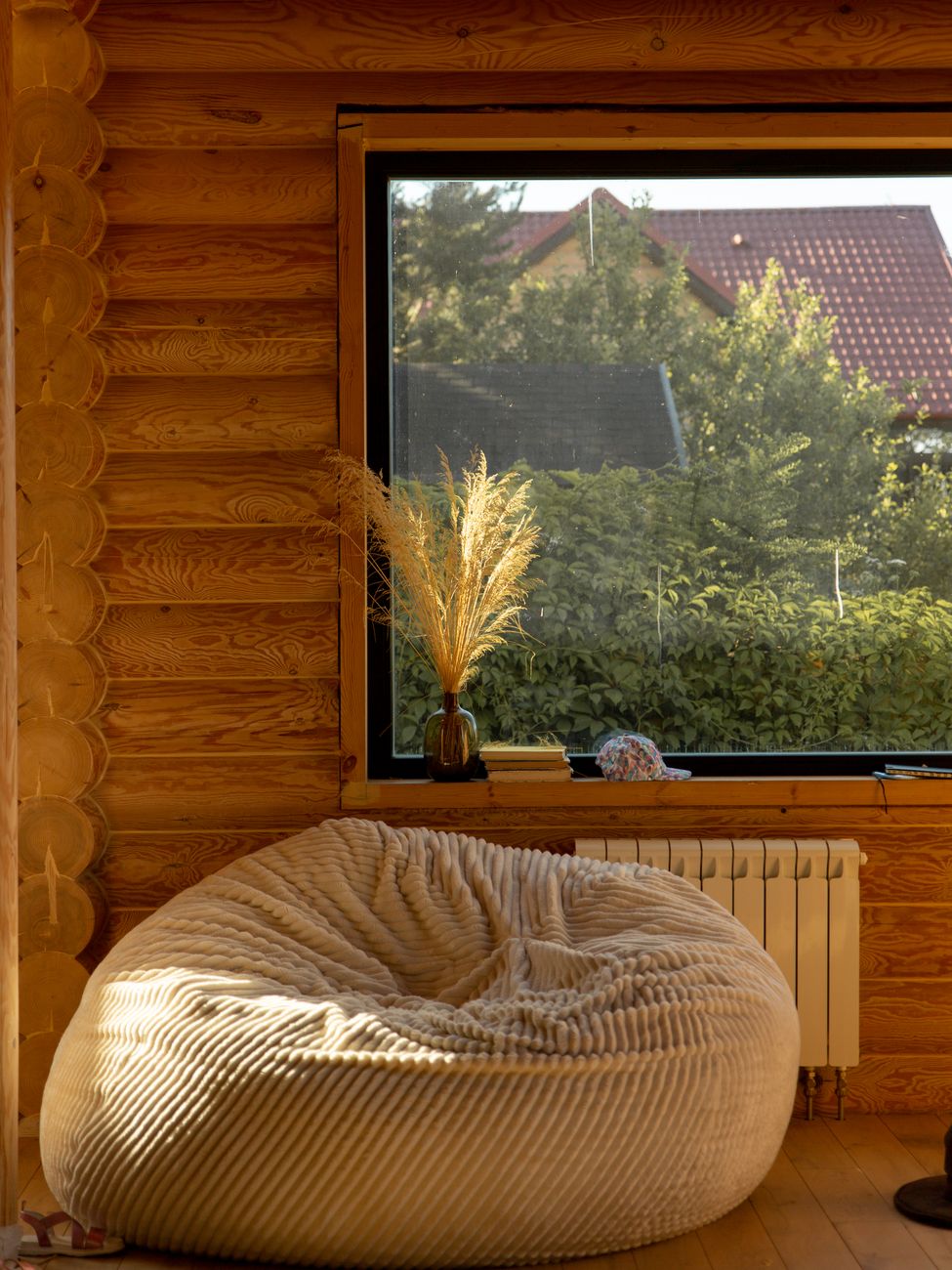 window and sofa in house