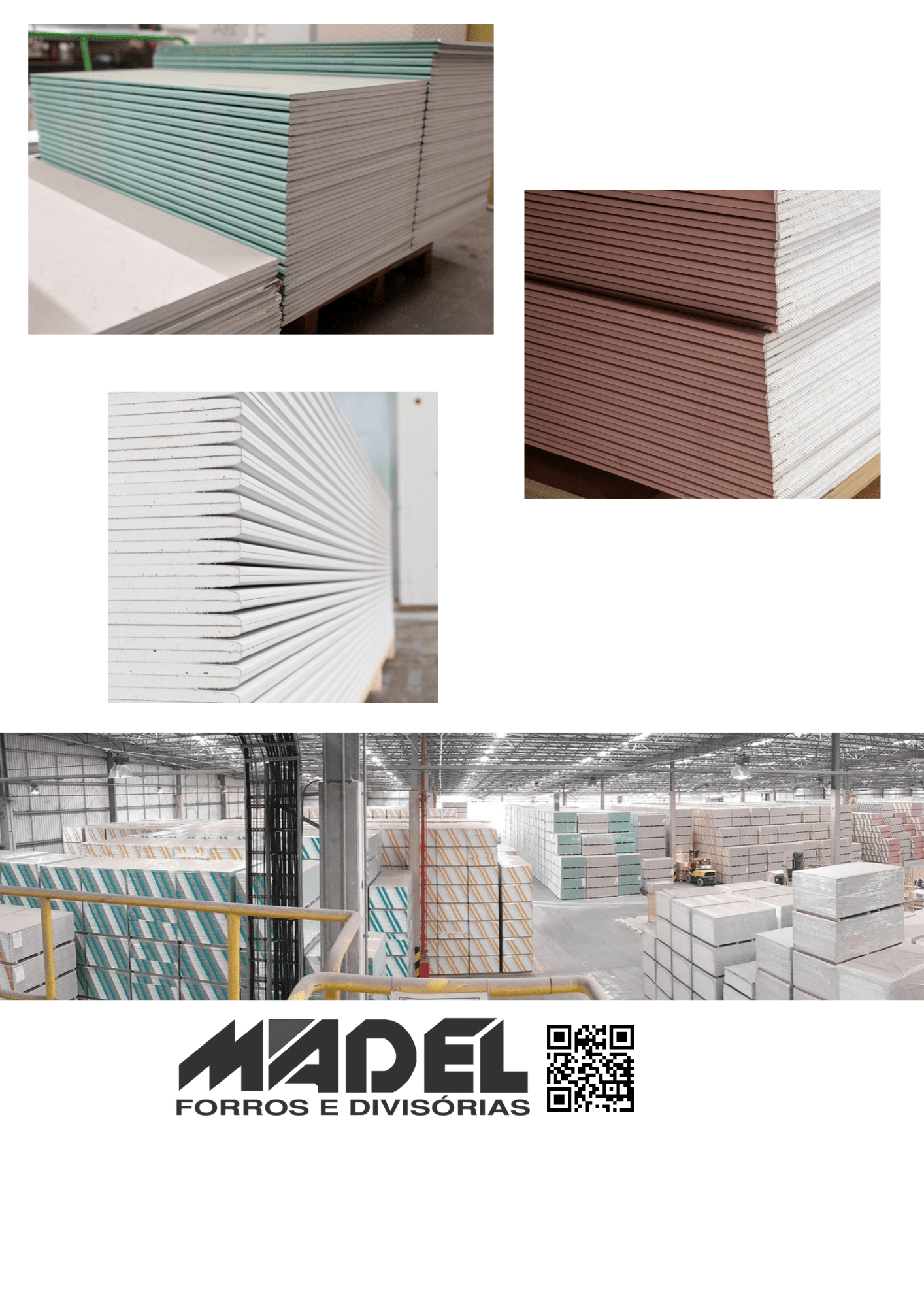 Chapas de Gesso Acartonado Standard. (Preço por m2) – Madel Forros e ...