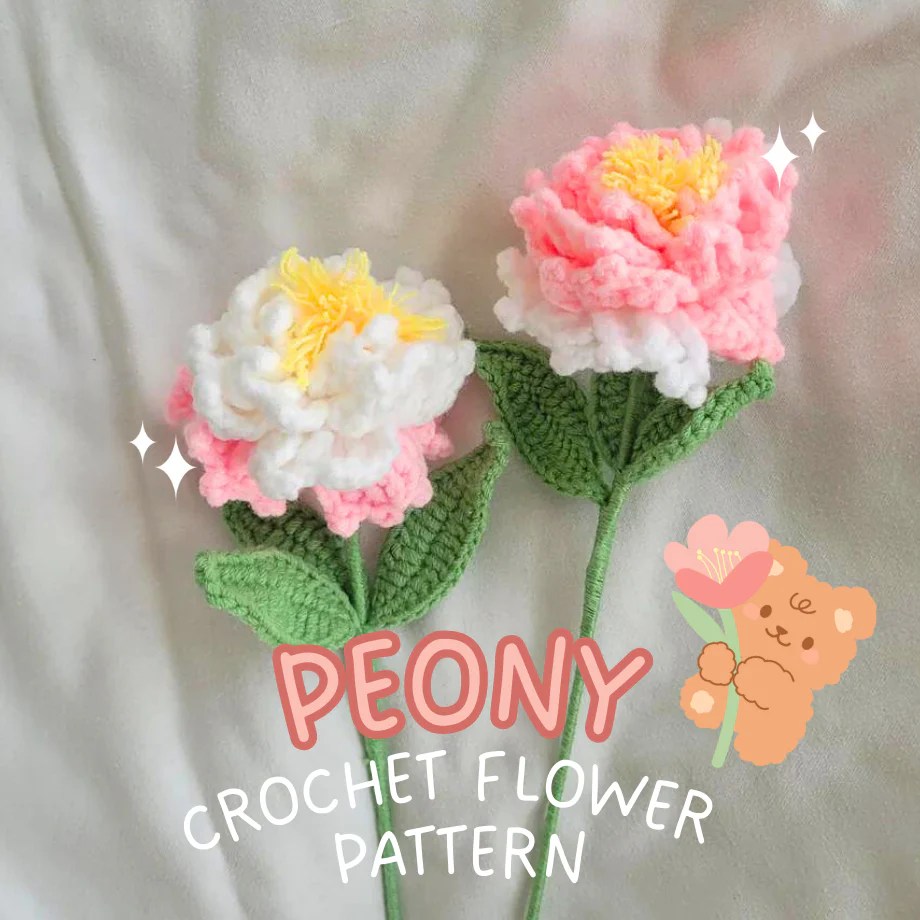 Peony Crochet Pattern Made With April
