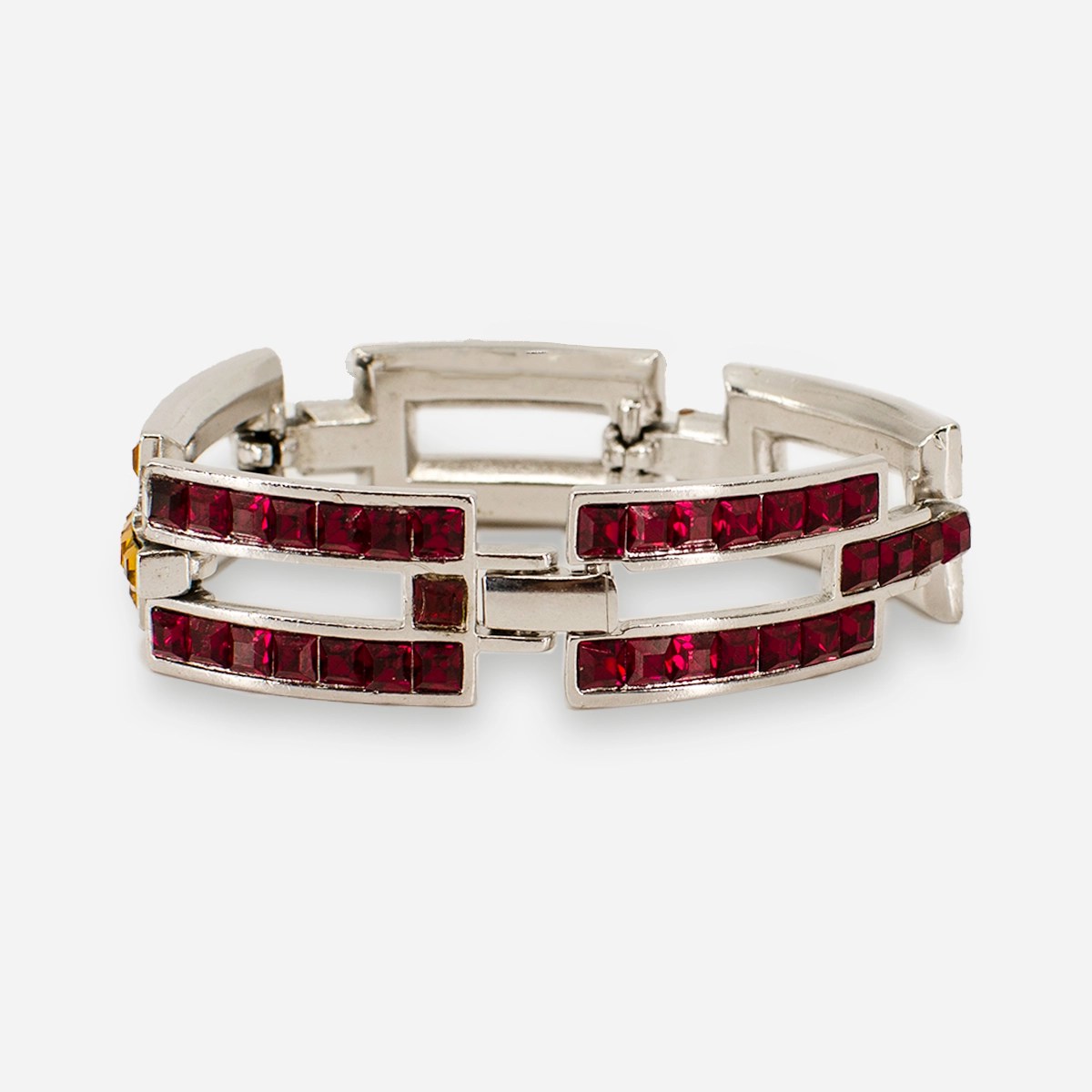 Yves Saint Laurent Bracelet, Red & Yellow Crystals | Color Sparkle