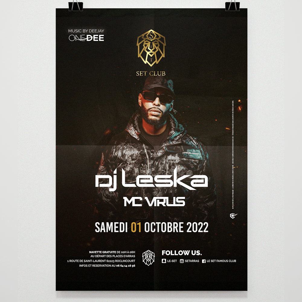 Set DJ Leska Flyers et Affiches