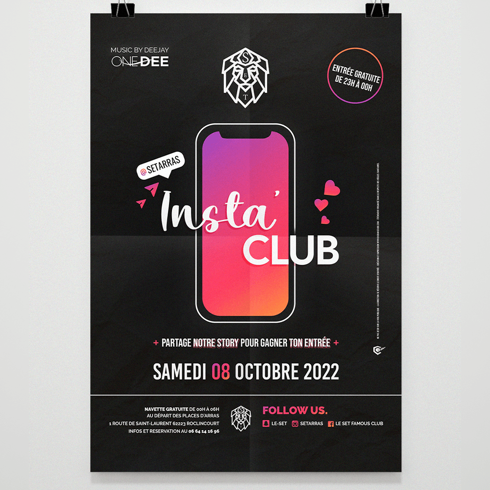 Set Insta Club Flyers et Affiches