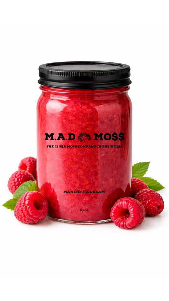 M.A.D Moss Sea Moss Gel - Raspberry