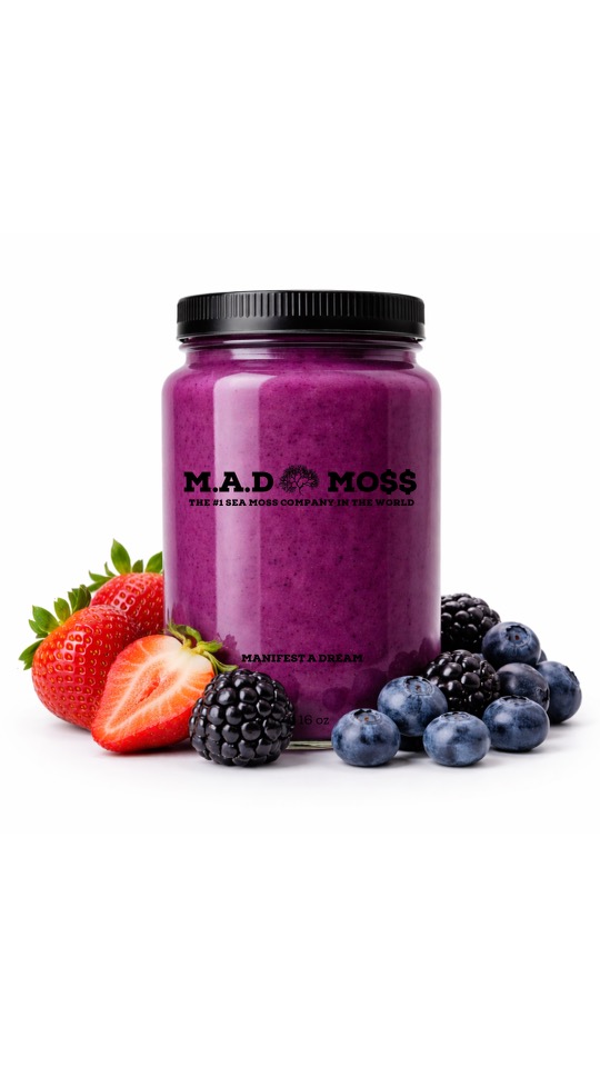 M.A.D Moss Sea Moss Gel – Mixed Berry