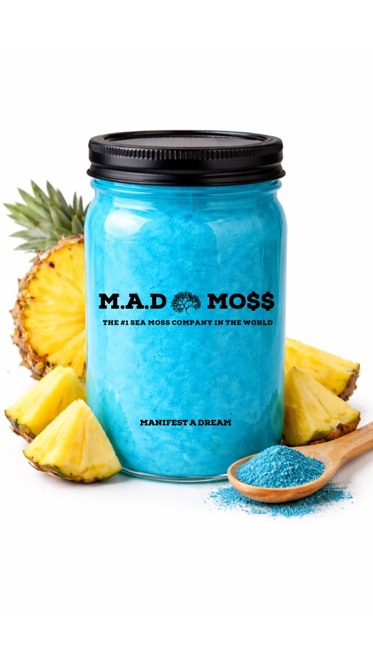 M.A.D Moss Sea Moss Gel – Blue Pineapple