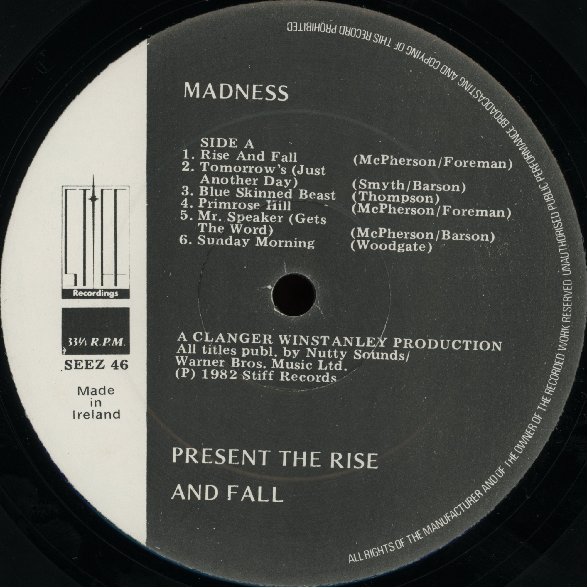 THE RISE & FALL – Madnessography