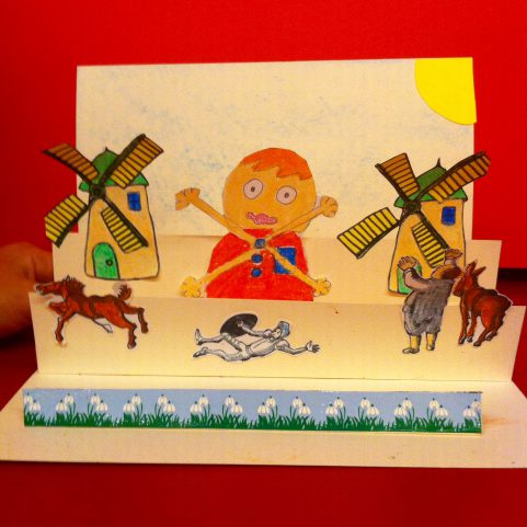 Don Quijote desplegada