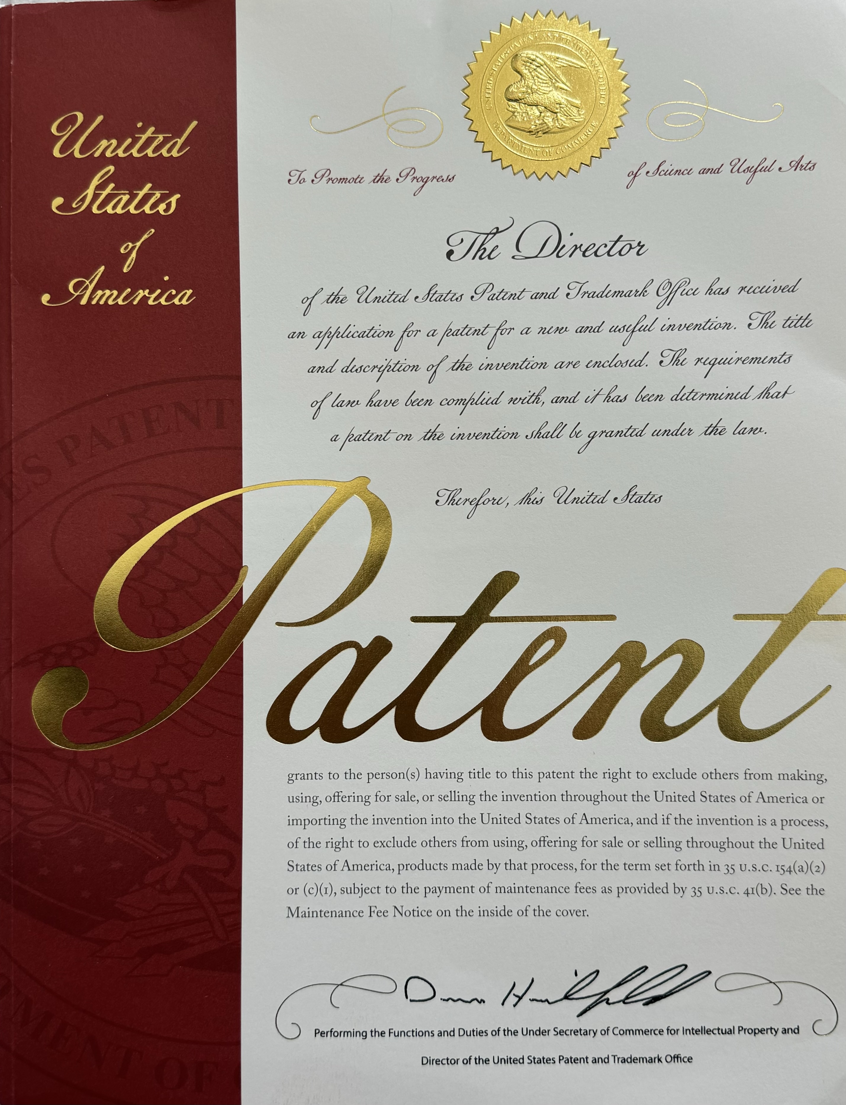 One of our licensed patents