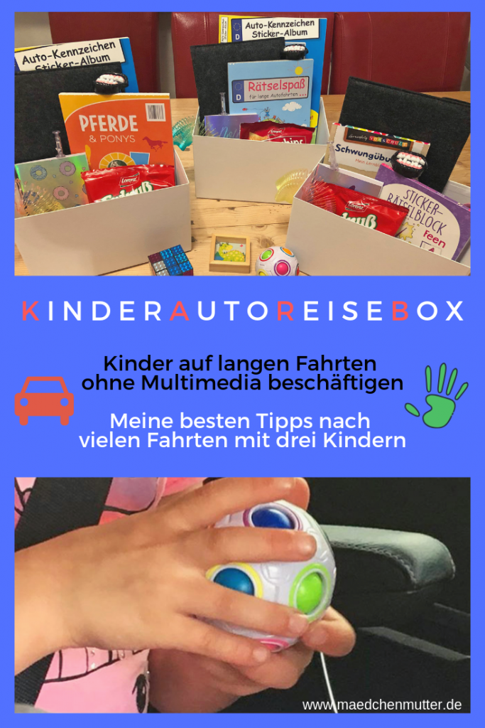 Die Kinderautoreisebox Reisen Mit Kindern Ohne Multimedia Madchenmutter