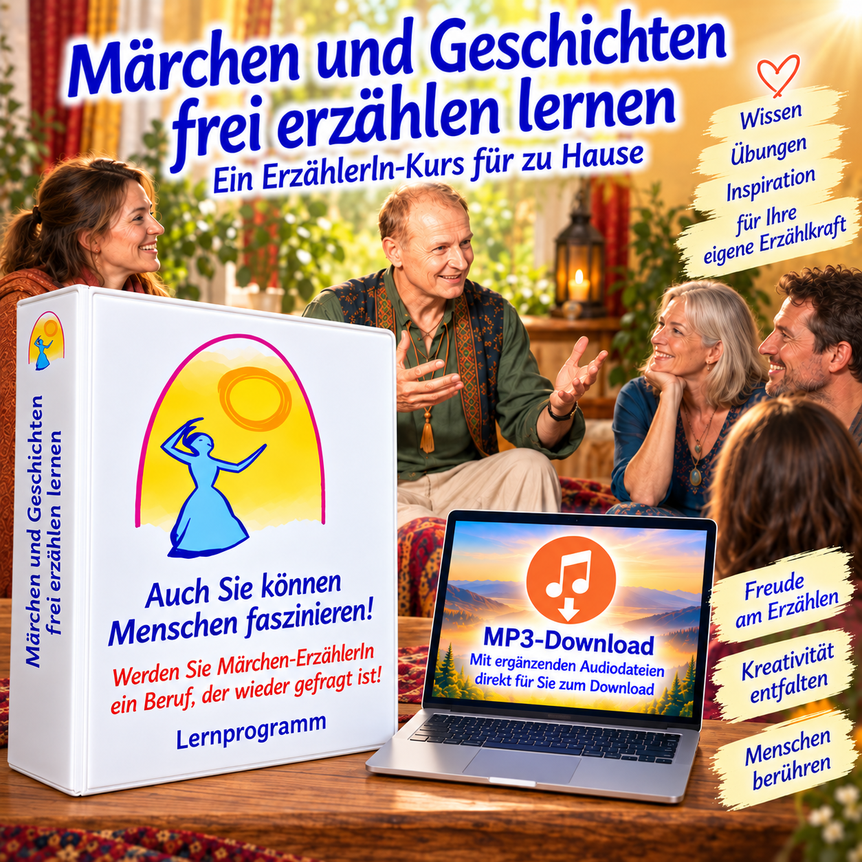 Märchen und Geschichten frei erzählen lernen - Lernprogramm für zuhause