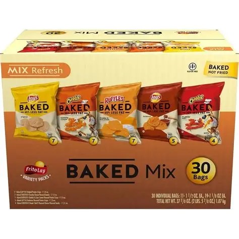 Frito-Lay Baked Mix Chips, Variety Pack, 30 ct