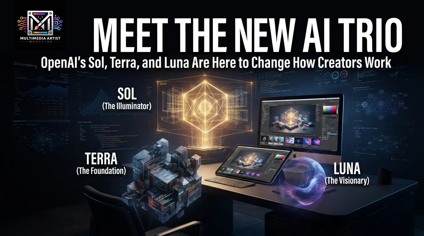 Meet the New AI Trio: OpenAI's Sol, Terra, and Luna Are Here to Change How Creators Work | Multimedia Artist Magazine