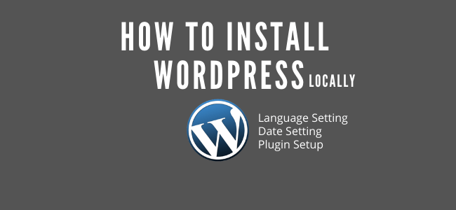 First steps for a portfolio site, you really need your own domain name, a web host and some web space to install the wordpress software. How To Install Wordpress Locally In 5 Minutes