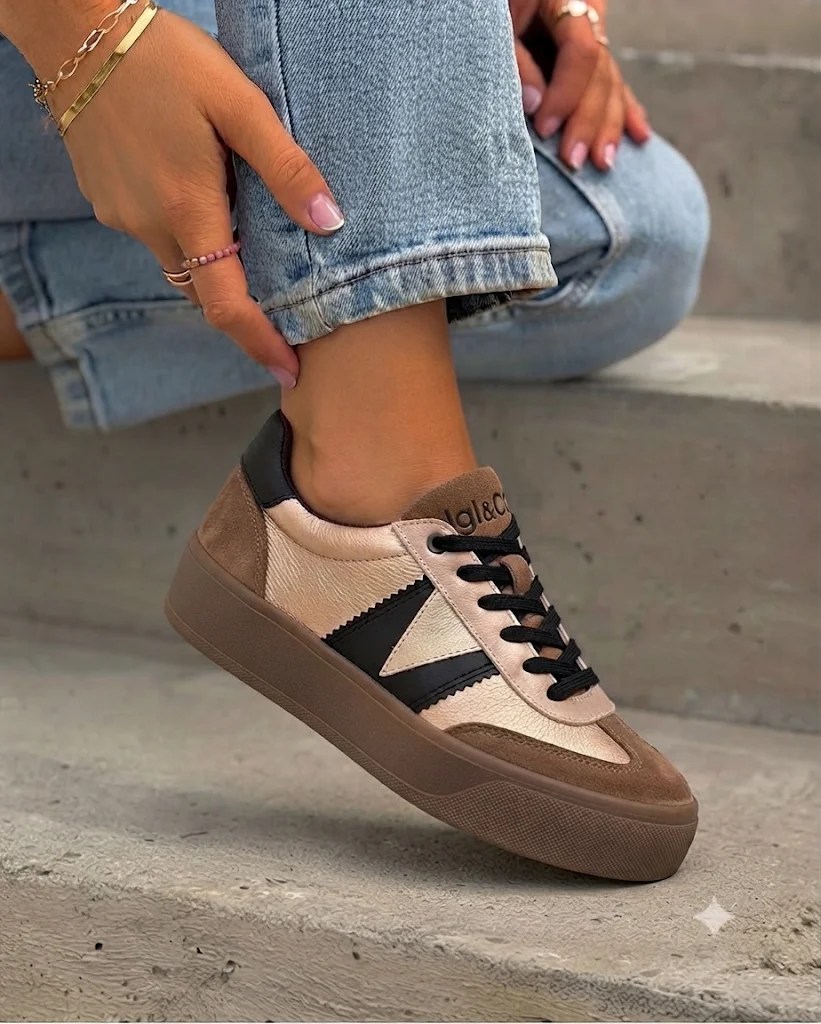 magellancipo IgI&CO 2169533 bézs-arany sneaker