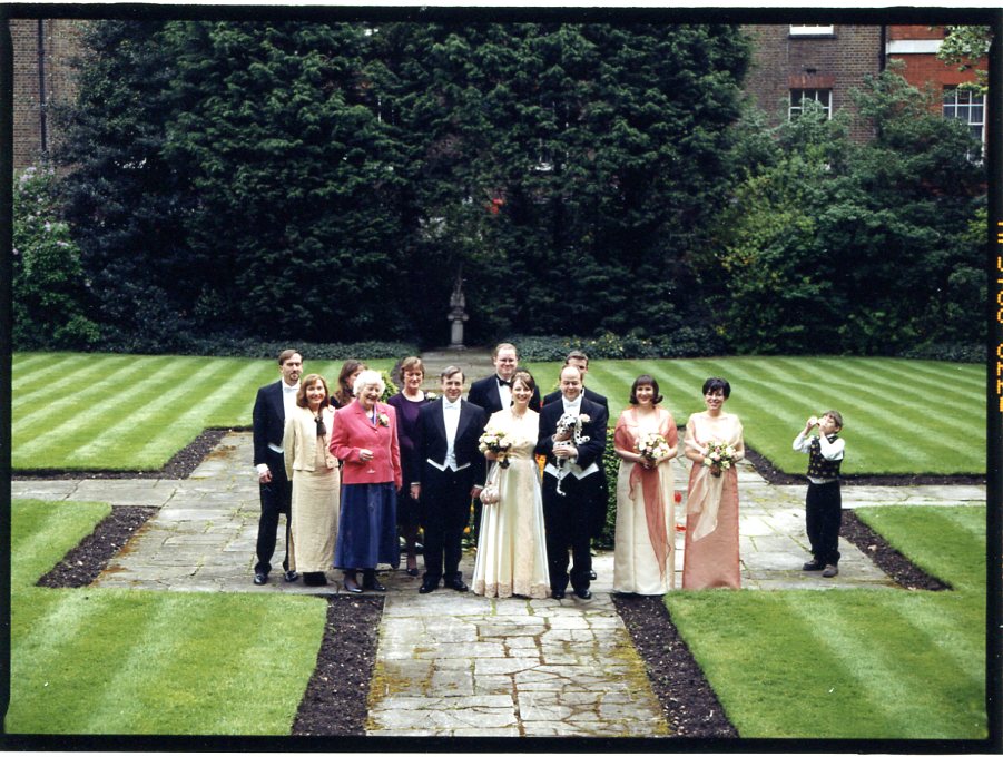 Goring Hotel Gardens. Squint and you can spot us.