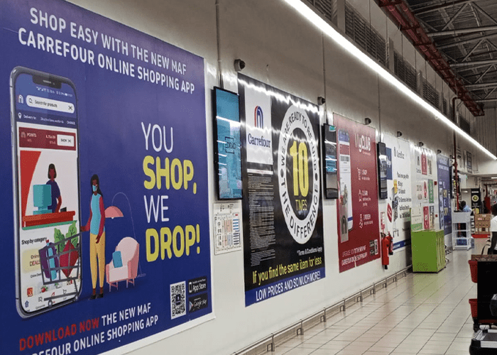 Plaza Mall branding and promos