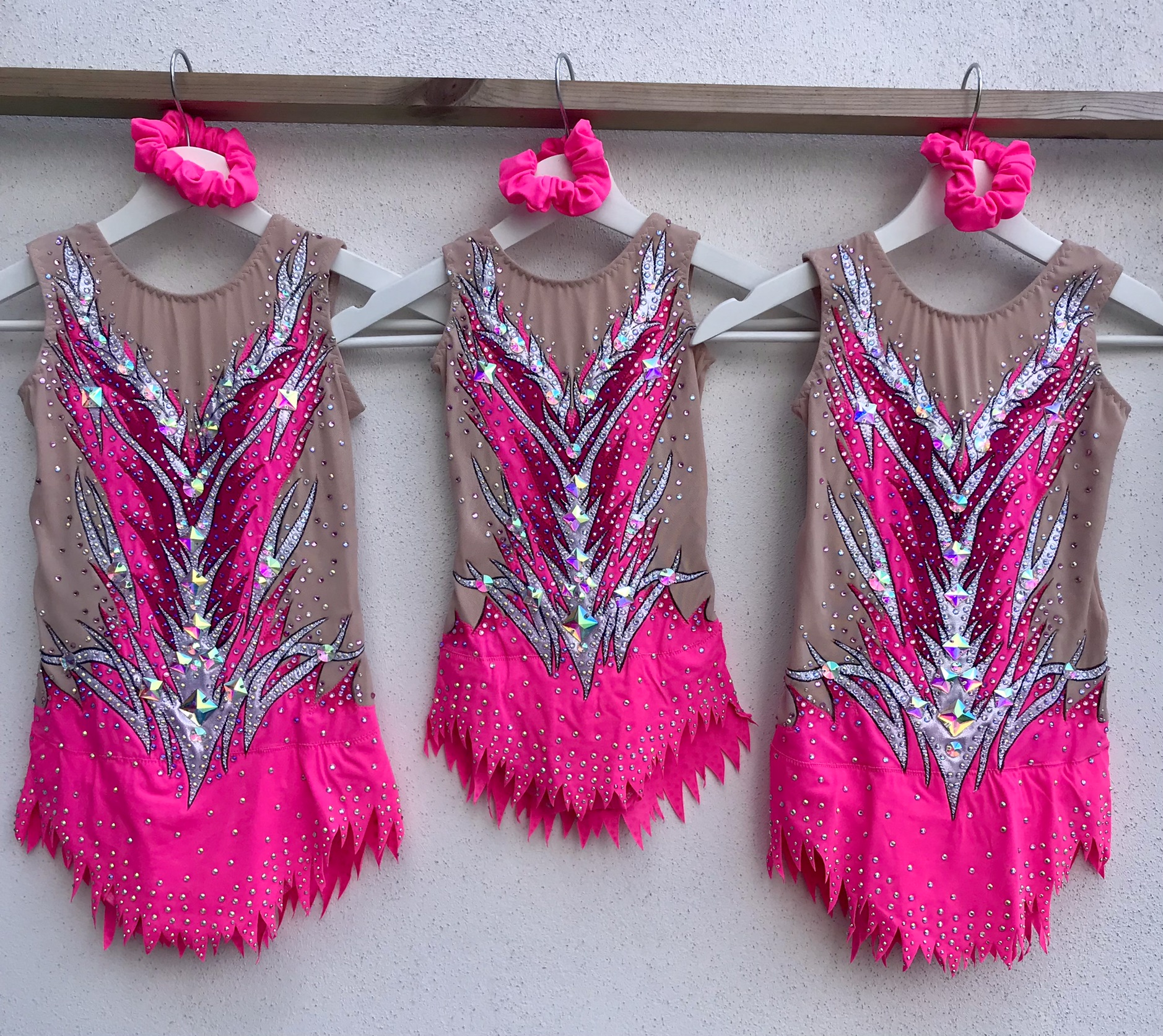 Full year competition leotard rental package for acro duos and dance partners.