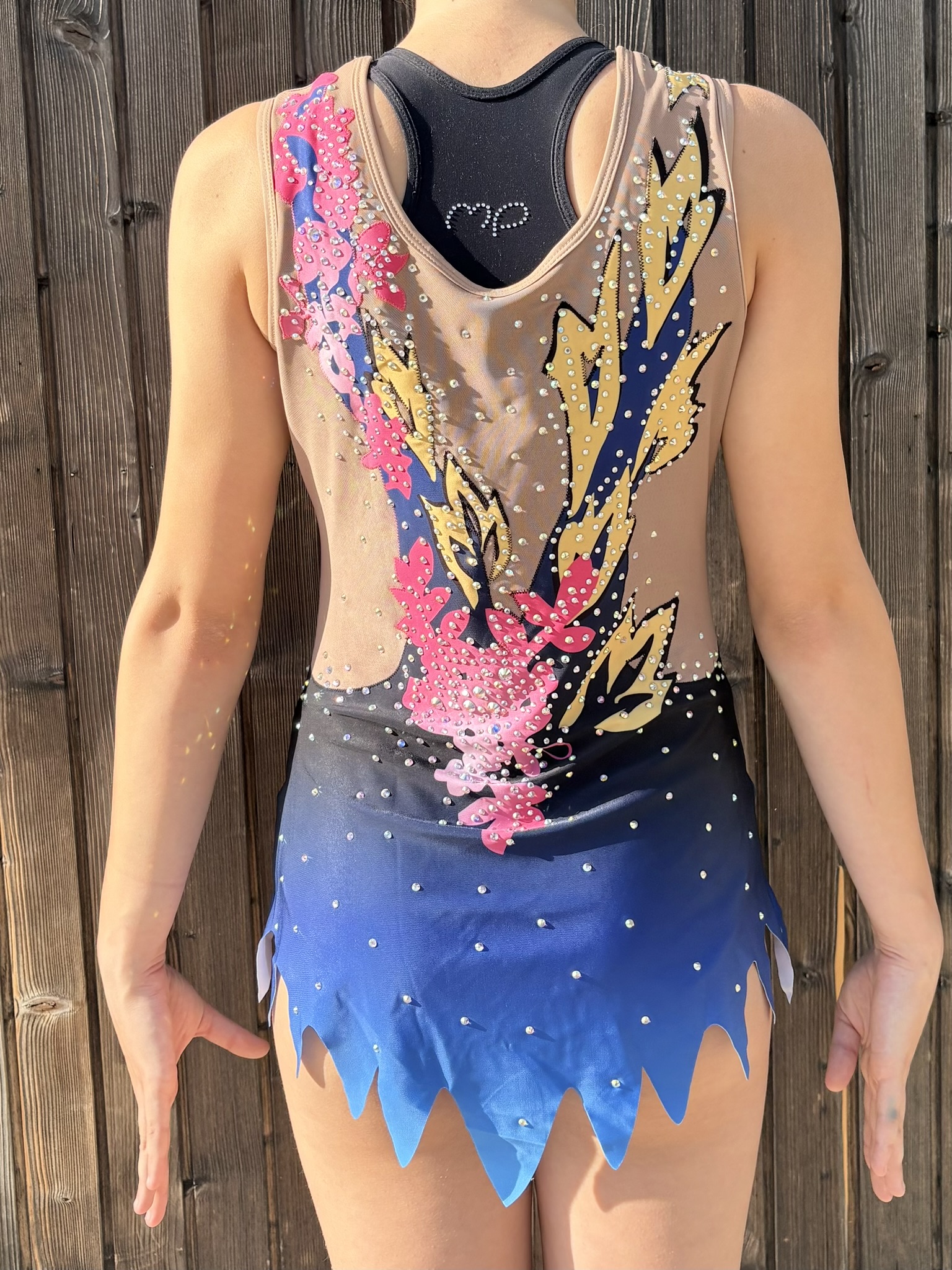 Competition Leotard Midnight Peony