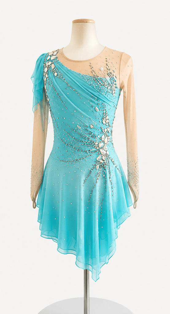 Ice Skating Dress - Frosted Elsa