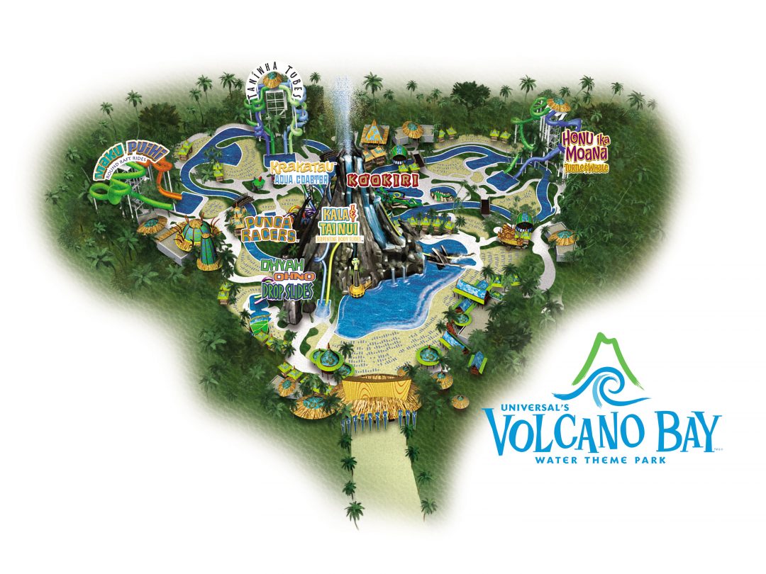 Volcano Bay Map