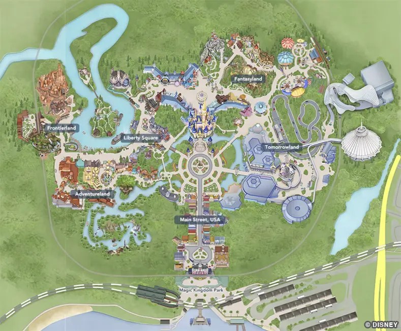 Disneyland Magic Kingdom Map PHOTOS See The NEW Magic Kingdom Park WDW Magic Kingdom Map With Lands.webp