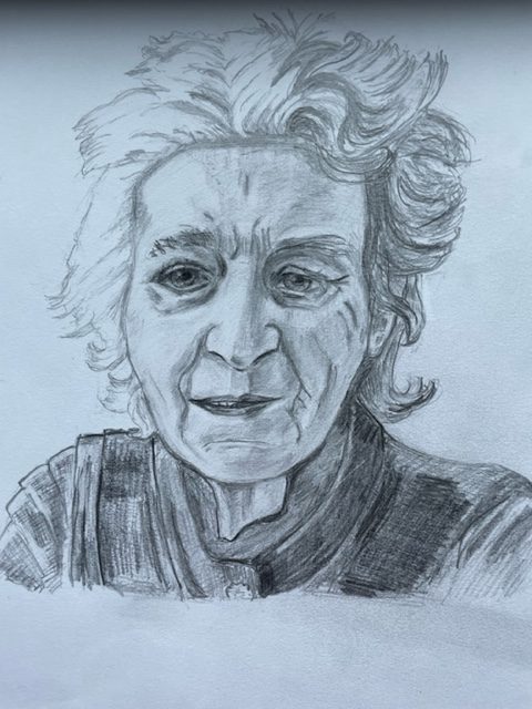 Read more about the article Successful portraits achieved at the online Introduction to Portrait  art course with live tuition