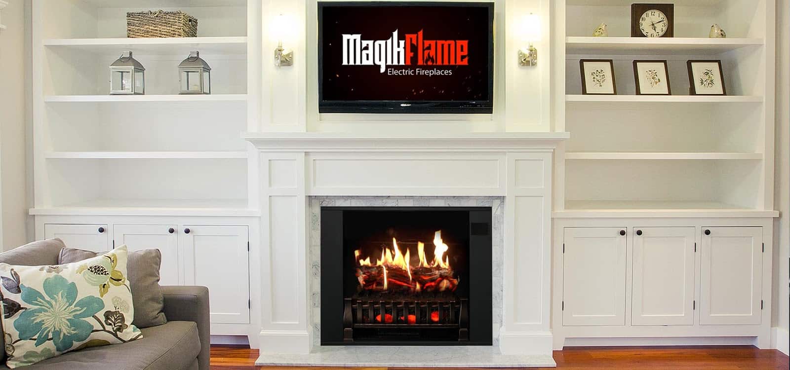 ᑕ❶ᑐ Entertainment Center With Fireplace Package – MagikFlame