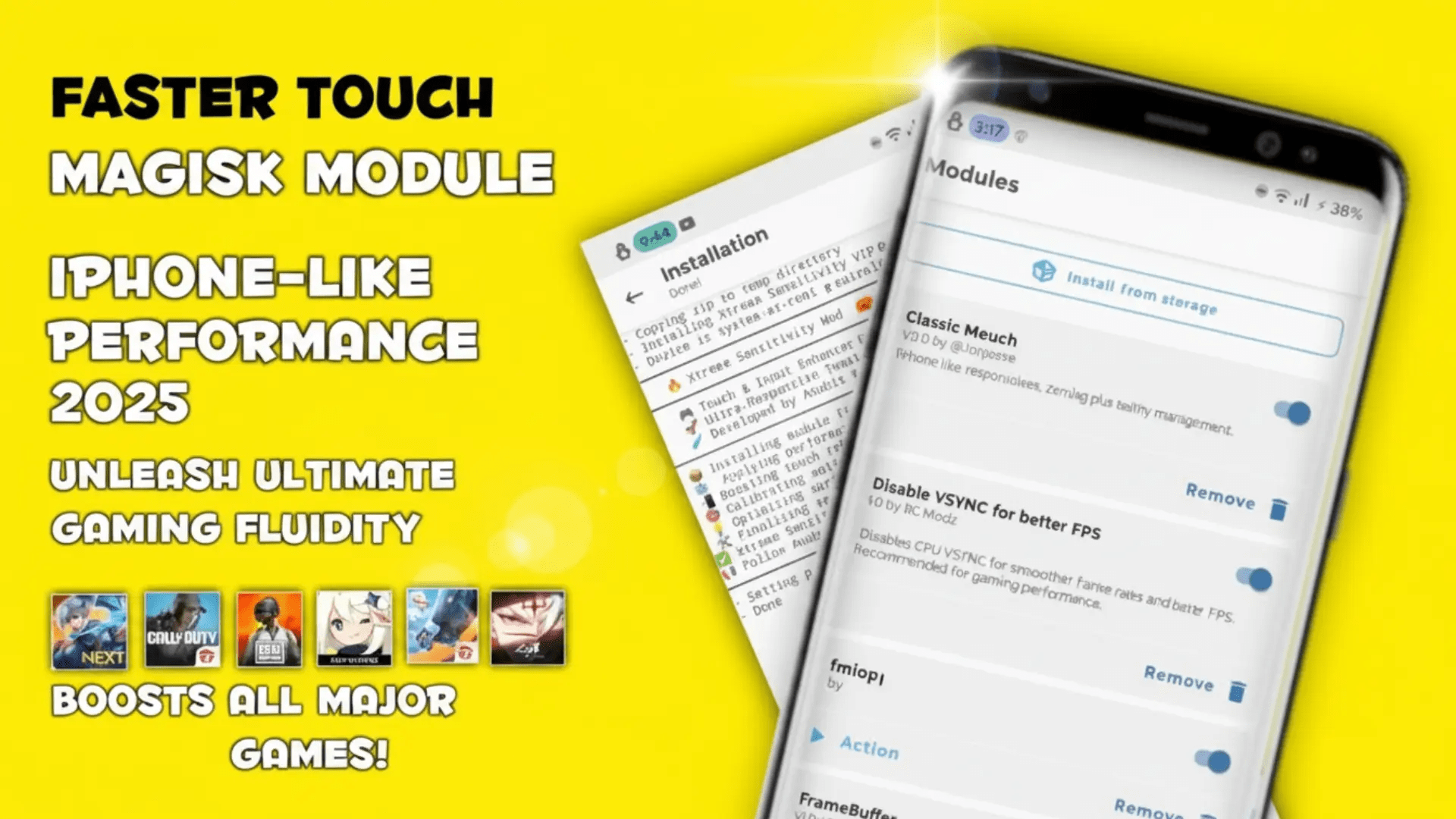 Faster Touch Magisk Module iPhone-Like Performance 2025
