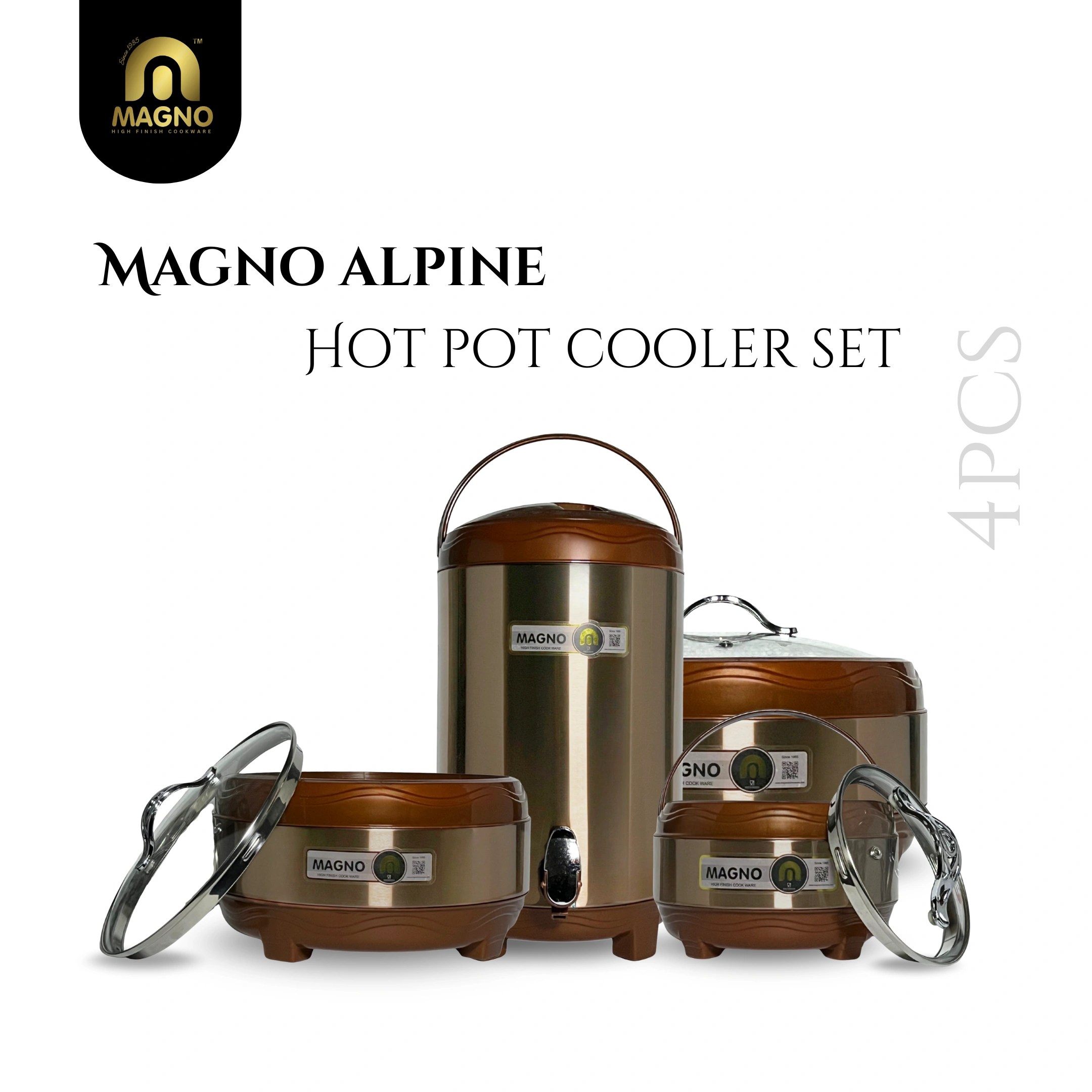 Magno alpine Hot pot Cooler set golden edition
