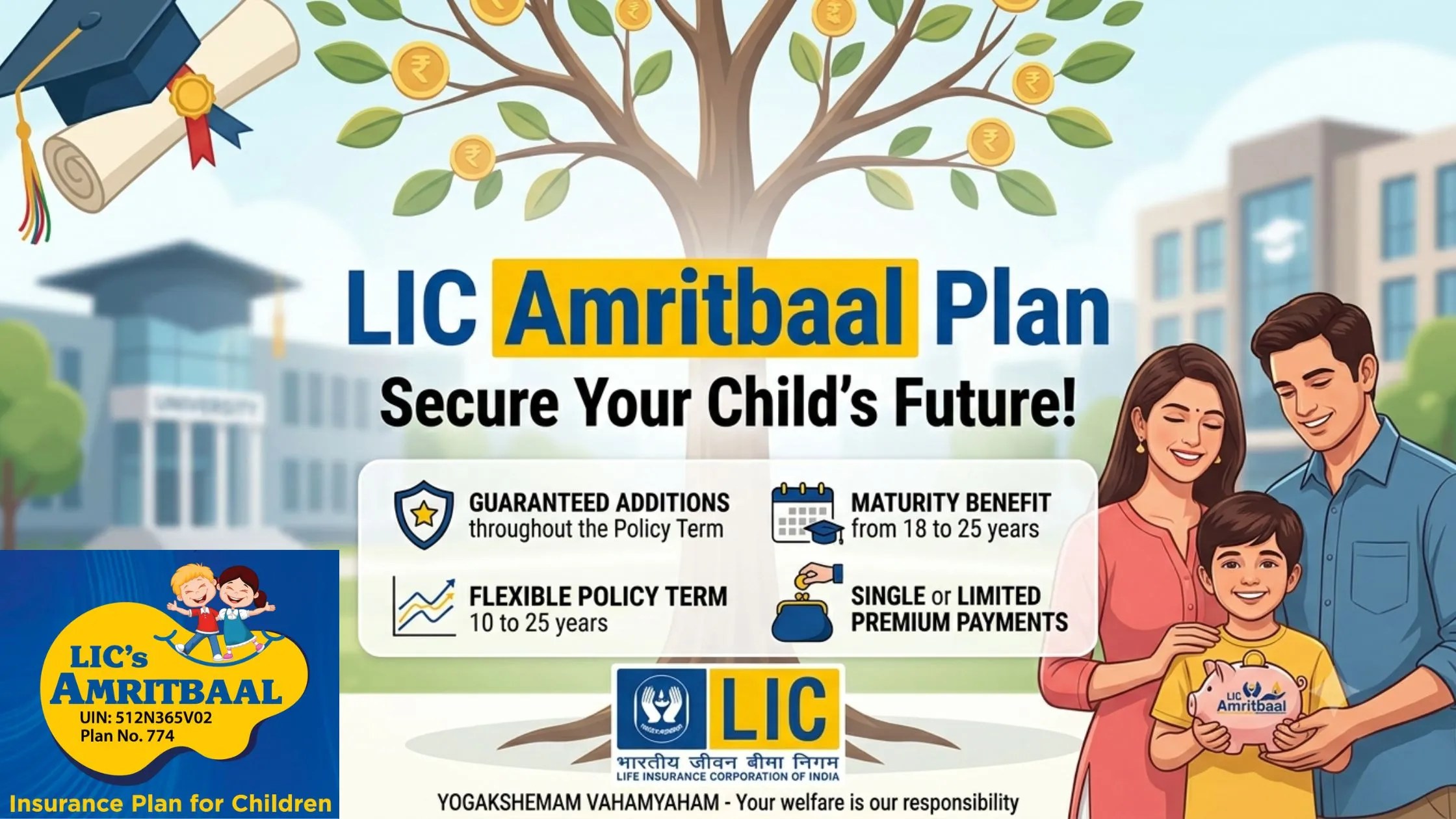 LIC Amritbaal plan datails