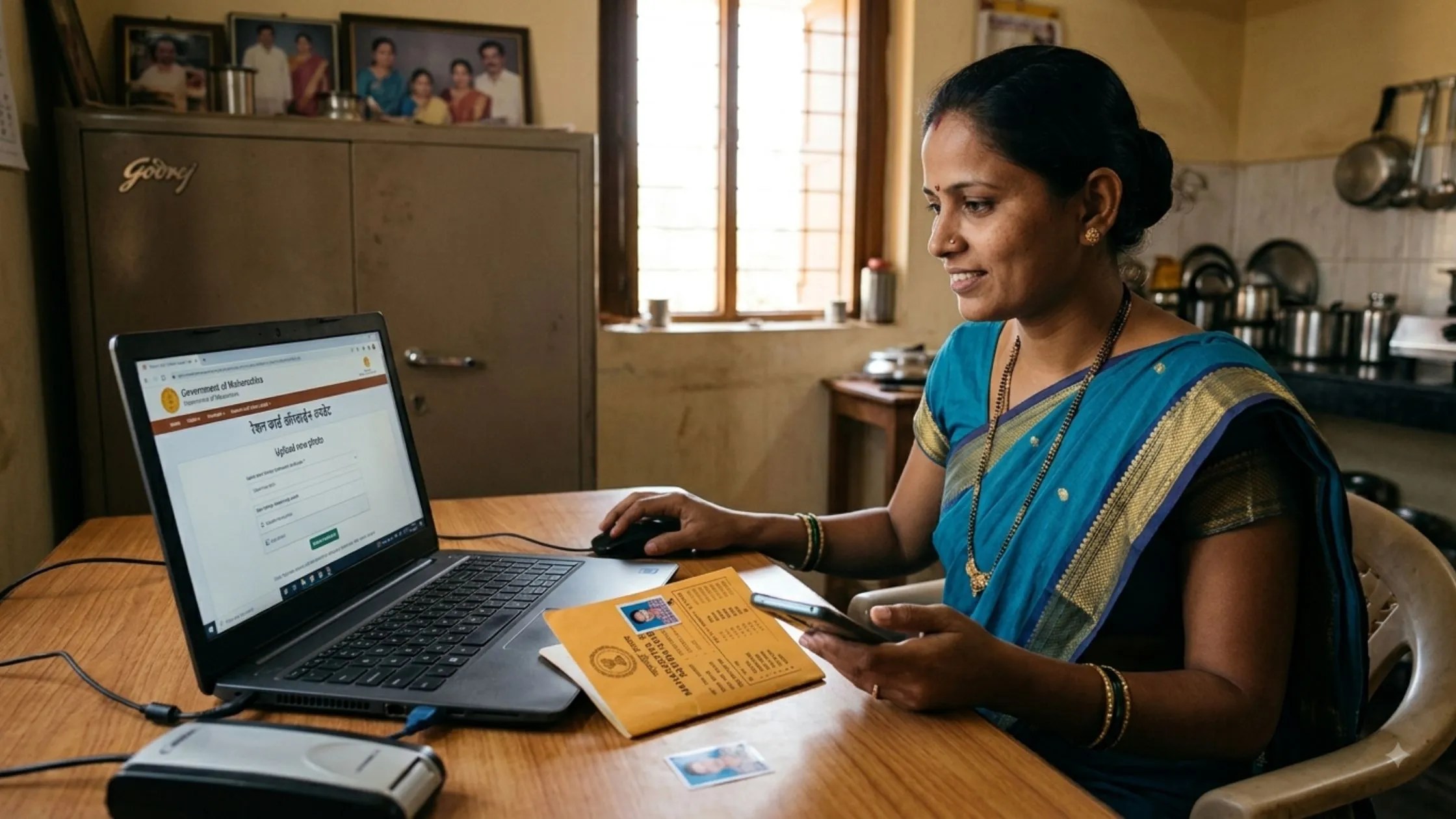 Ration card e kyc online