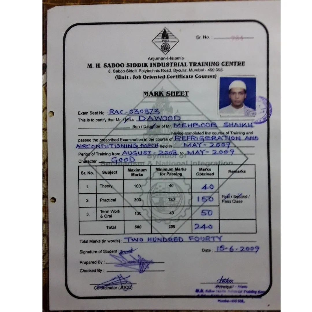 Refrigeration and Air Conditioning Mechanic