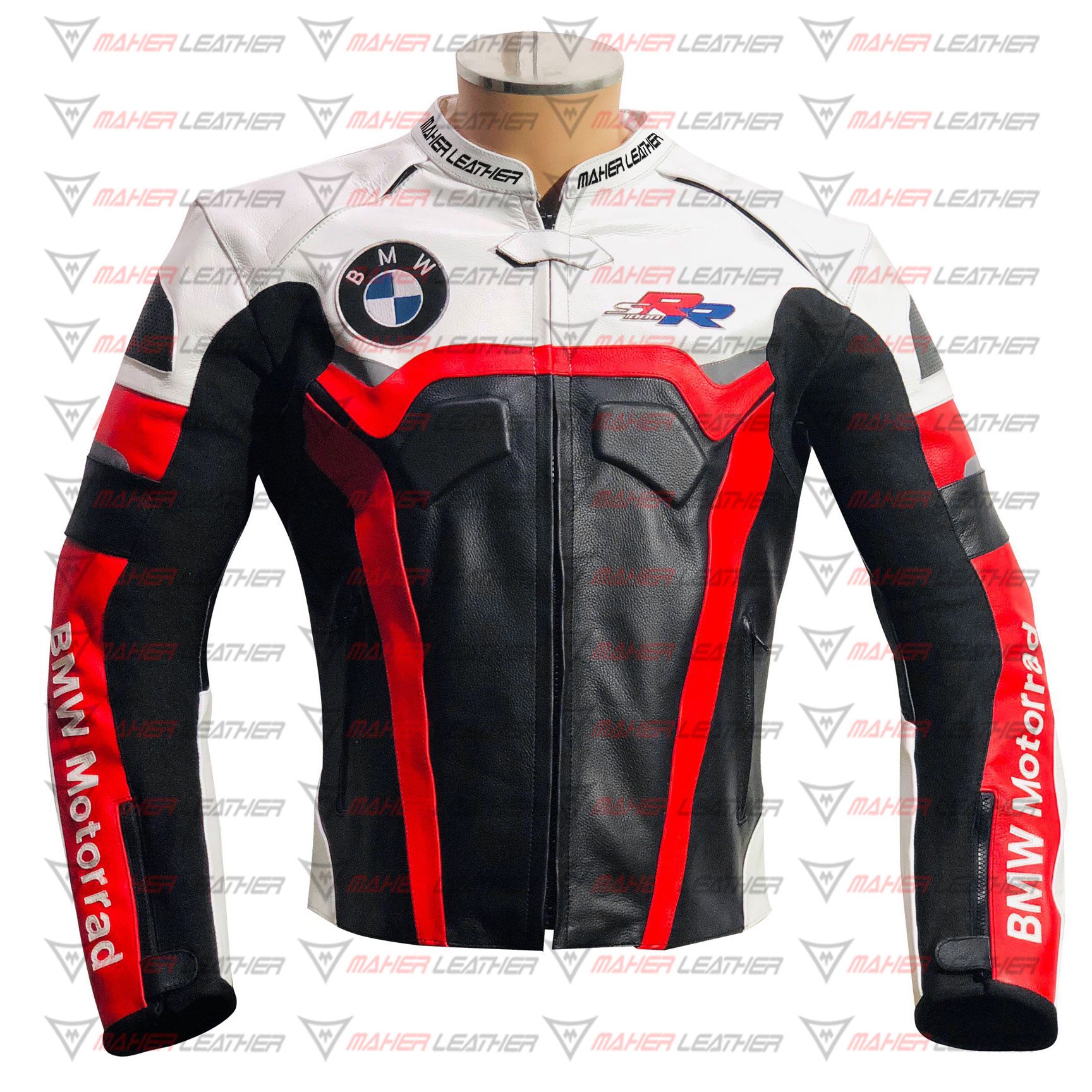 Bmw s1000rr leather motorcycle racing jacket for sale