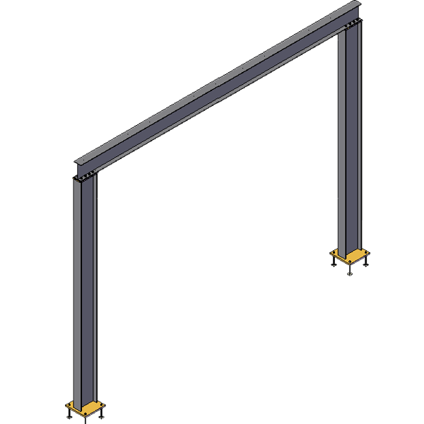 Goal post frame