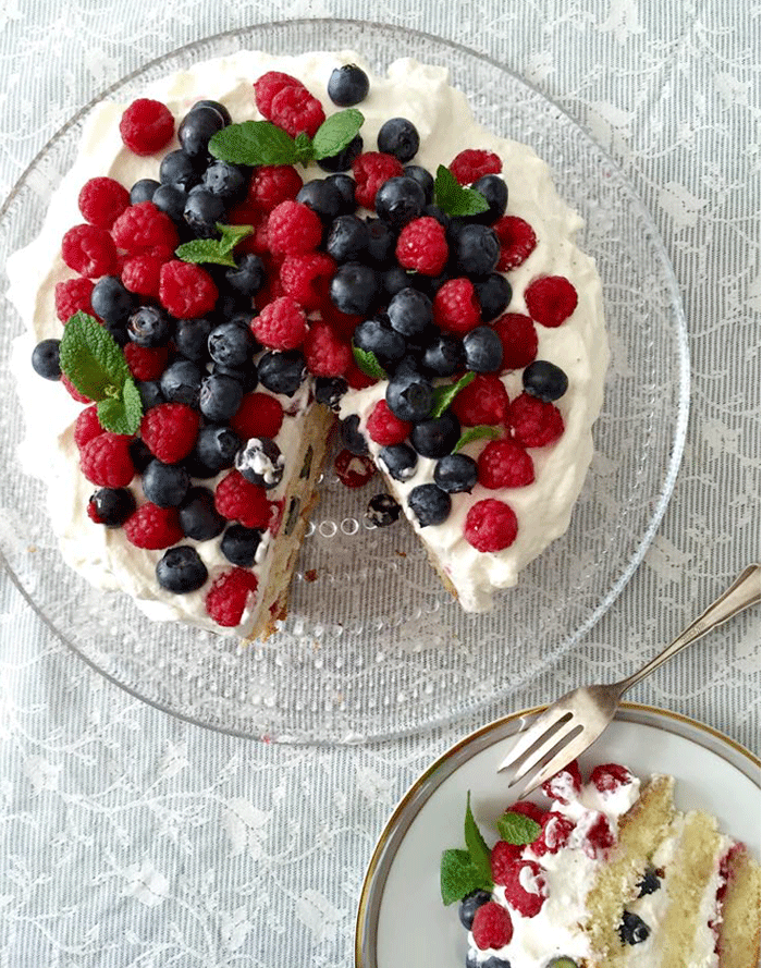 Philadelphia Torte Mit Beeren Birds Like Cake