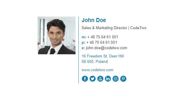 2000+ vectors, stock photos & psd files. Simple Photo Email Signature Template