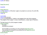Parts Of A Latex Document