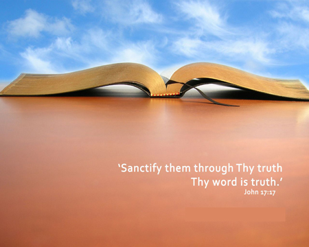 we are being made one in the reality of the Father's sanctifying word