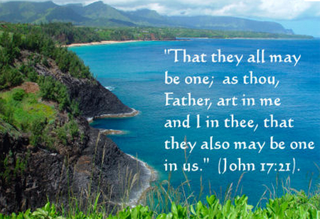 the believers are being made one in the divine glory for God's expression