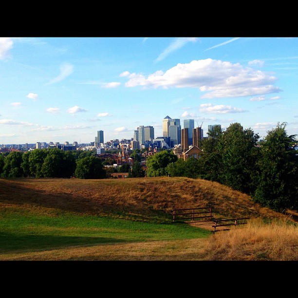 God's accomplishments on the bridge of time from creation to the building [in the picture: the serene Greenwich]